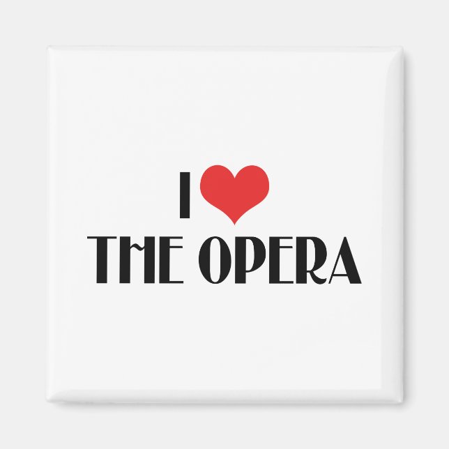 Ich Liebe der Oper Magnet (Vorne)