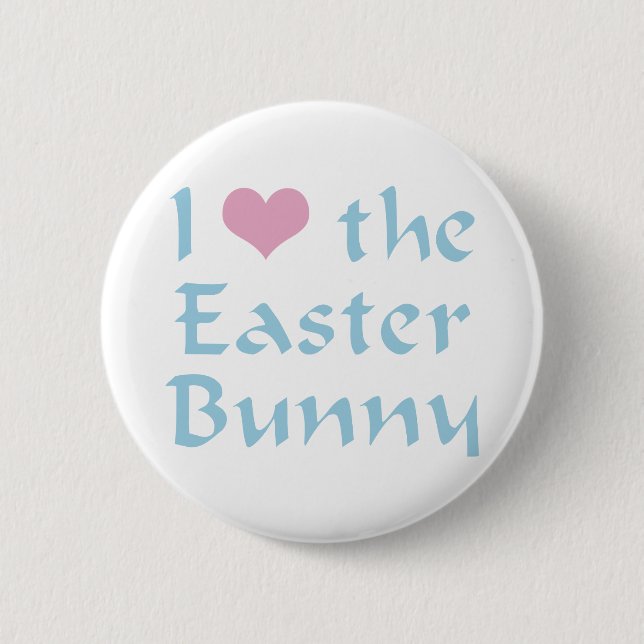Ich Liebe des Osterhimmels Button (Vorderseite)