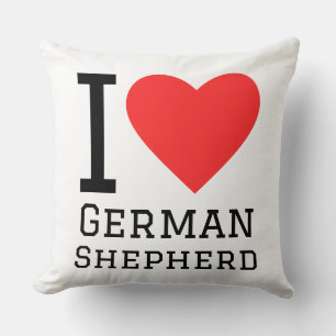 Ich liebe Deutsche Schäferhunde Kissen