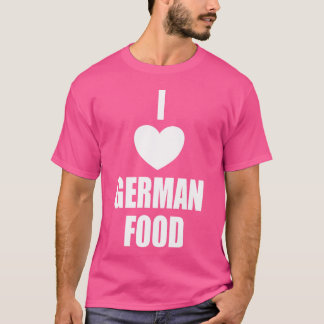 Ich liebe deutsches Essen retro T-Shirt