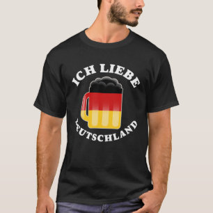 Ich Liebe Deutschland I Liebe Deutschland Flaggen T-Shirt