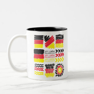 Ich Liebe Deutschland - i Liebe Deutschland Zweifarbige Tasse