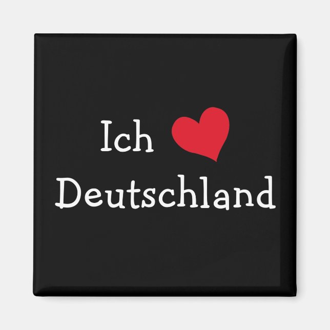 Ich liebe Deutschland Magnet (Vorne)