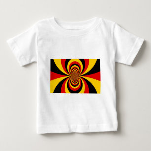 Ich liebe Deutschland Nationalflaggenfarben Kunstp Baby T-shirt