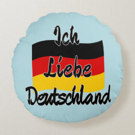 Ich Liebe Deutschland Rundes Kissen