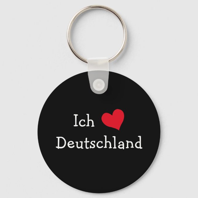 Ich liebe Deutschland Schlüsselanhänger (Vorderseite)