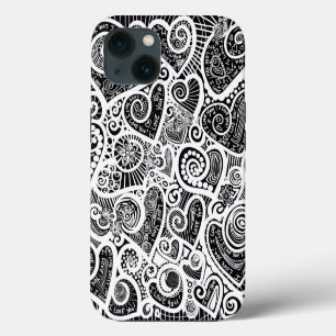 Ich liebe dich Abstract Scratch Art Design iPhone Hülle