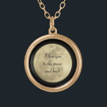Ich Liebe dich auf den Mond und die Rückenkette in Vergoldete Kette<br><div class="desc">Schönes Geschenk für das/die,  die Sie Liebe.  Mit einem Bild des Mondes,  den ich gemacht habe,  macht es authentisch.</div>