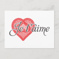 Ich Liebe dich auf Französisch - Je t'aime