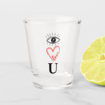 Ich liebe Dich – Auge • Herz • U Valentinstag Wort