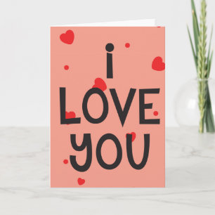 Ich liebe dich benutzerdefinierte Karte