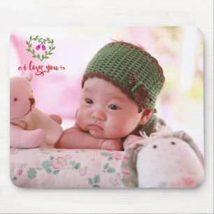 Ich liebe dich benutzerdefiniertes Foto Mousepad