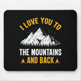 Ich liebe dich bis zu den Bergen und zurück - Wand Mousepad