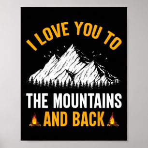 Ich liebe dich bis zu den Bergen und zurück - Wand Poster