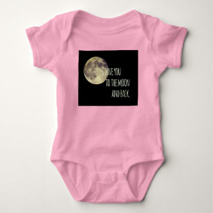 Ich liebe dich bis zum Mond und zurück Baby Strampler