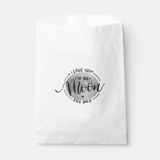 Ich liebe dich bis zum Mond und zurück Elegantes h Geschenktütchen