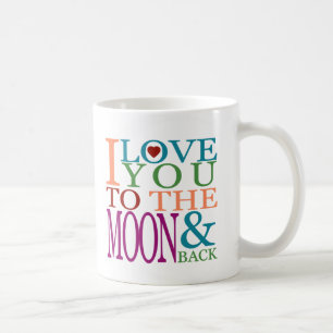 Ich liebe dich bis zum Mond und zurück Kaffeetasse