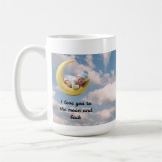 Ich liebe dich bis zum Mond und zurück Kaffeetasse