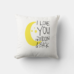 Ich liebe dich bis zum Mond und zurück Klassisch r Kissen