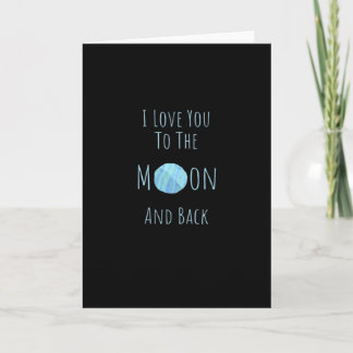 Ich liebe dich bis zum Mond und zurück Klassischer Karte
