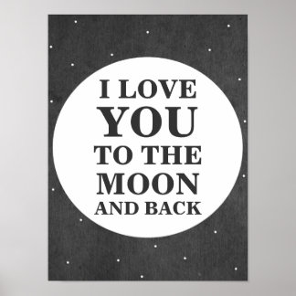 Ich liebe dich bis zum Mond und zurück | Poster