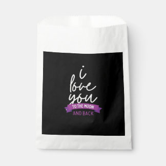 Ich liebe dich bis zum Mond und zurück Romantische Geschenktütchen