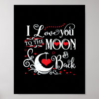 Ich liebe dich bis zum Mond und zurück Romantische
