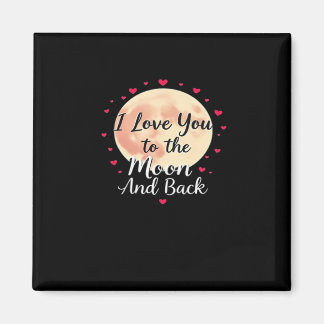 Ich liebe dich bis zum Mond und zurück Sauberes mo Magnet