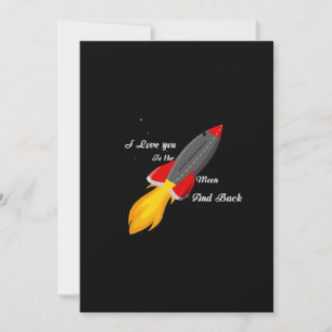 Ich liebe dich bis zum Mond und zurück Schläger Gr Feiertagskarte