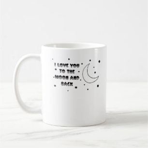 Ich liebe dich bis zum Mond und zurück Süßer zeitl Kaffeetasse