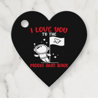 Ich liebe dich bis zum Mond und zurück Verspieltes Geschenkanhänger