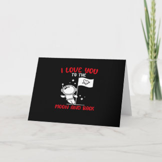 Ich liebe dich bis zum Mond und zurück Verspieltes Karte