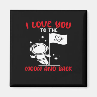 Ich liebe dich bis zum Mond und zurück Verspieltes Magnet