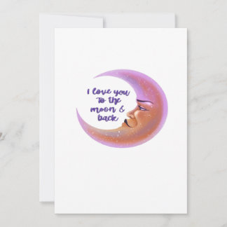 Ich liebe dich bis zum Mond und zurück Zeitlose Li Feiertagskarte