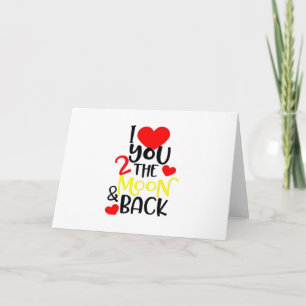 Ich liebe dich bis zum Mond und zurück Zeitlose Li Karte