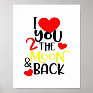 Ich liebe dich bis zum Mond und zurück Zeitlose Li Poster