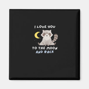 Ich liebe dich bis zum Mond und zurück Zeitloser K Magnet