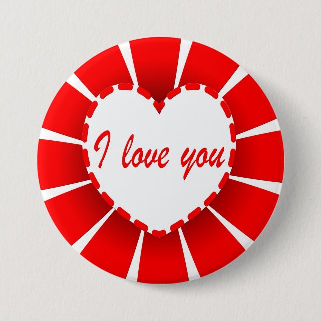 Ich Liebe dich Button (Vorderseite)