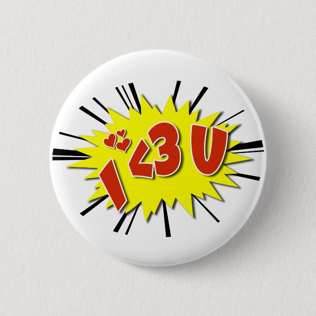 Ich Liebe dich Button (Vorderseite)