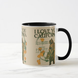 Ich liebe dich California Bear 11 oz Ringer Tasse