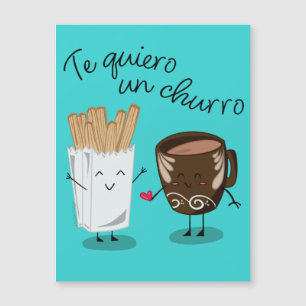 Ich liebe dich Churro Valentinstag Karte