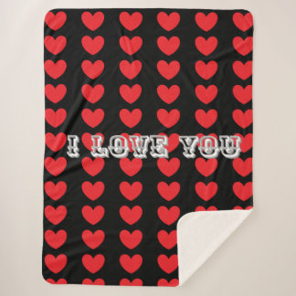 ICH LIEBE DICH Comfy Sherpa Decke Sherpadecke