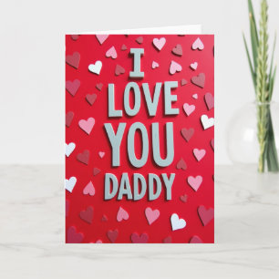 Ich liebe dich Daddy einfache Karte