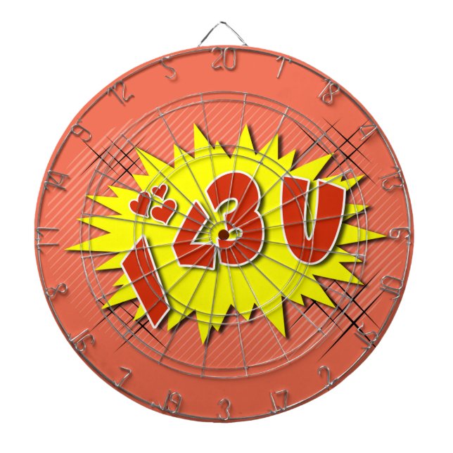 Ich Liebe dich Dartscheibe (vorne)