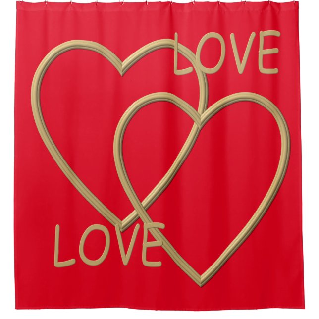 Ich Liebe dich Duschvorhang (Vorderseite)