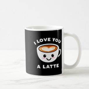 Ich liebe dich ein Latte Lustig Süße Kaffee Herz V Kaffeetasse