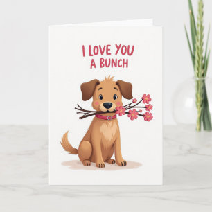 Ich liebe dich eine Menge Hund Karte