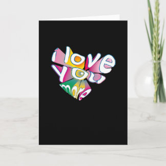 Ich liebe dich, eleganter Stil  Karte