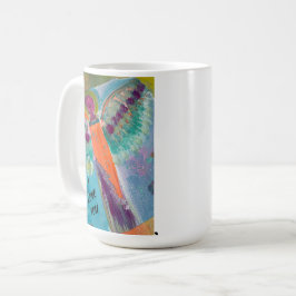 ICH LIEBE DICH Engel mit Originalkunst Kaffeetasse