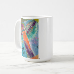 ICH LIEBE DICH Engel mit Originalkunst Kaffeetasse